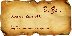 Dienes Zsanett névjegykártya